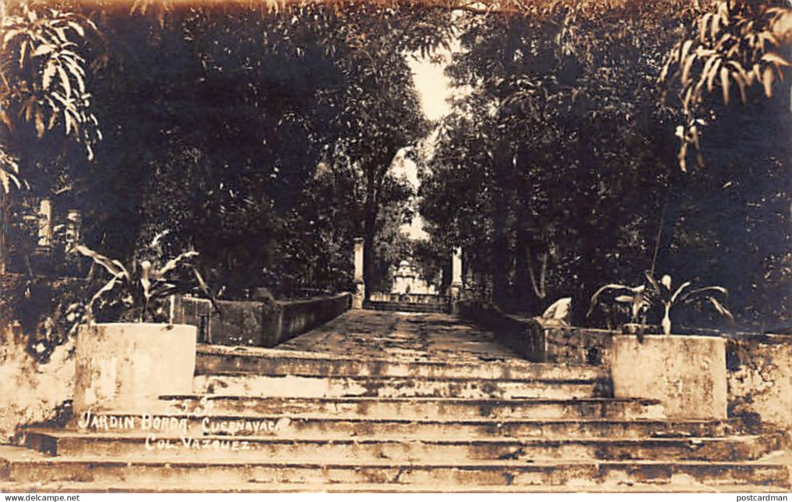 Mexico - CUERNAVACA - Jardín Borda - FOTO POSTAL - Ed. Col. Vazquez  - Mexico