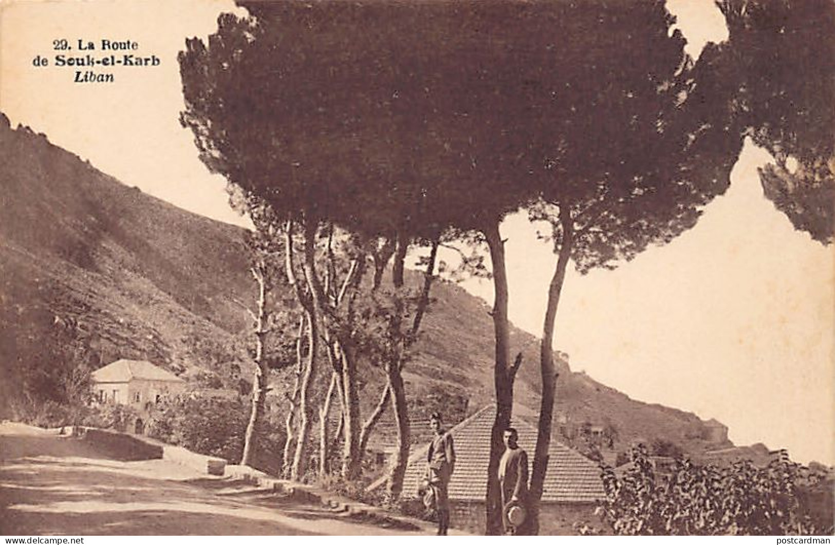 LIBAN - La Route De Souk El Gharb (orthographié Souk El Karb) - Ed. Jean Torossian 29 - Liban
