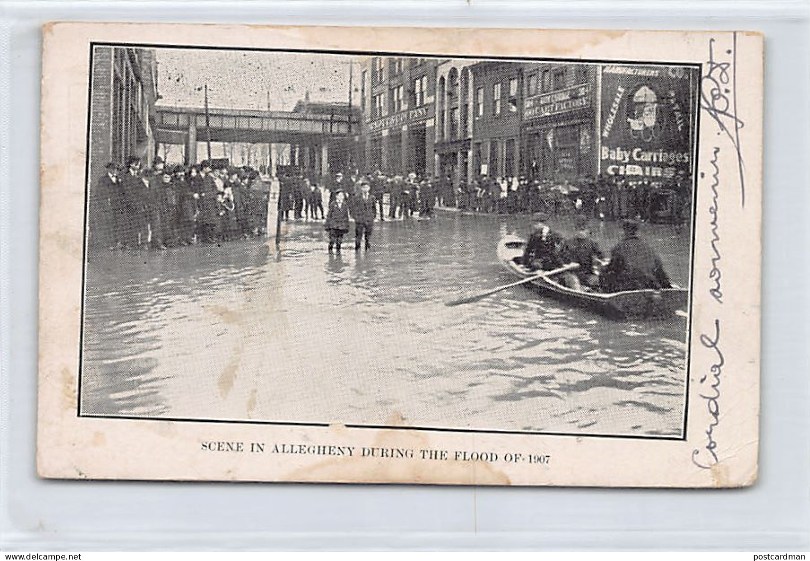Usa - PITTSBURGH (PA) Scene In Allegheny During The Flood Of 1907 - SEE SCANS FOR CONDITION - Other & Unclassified