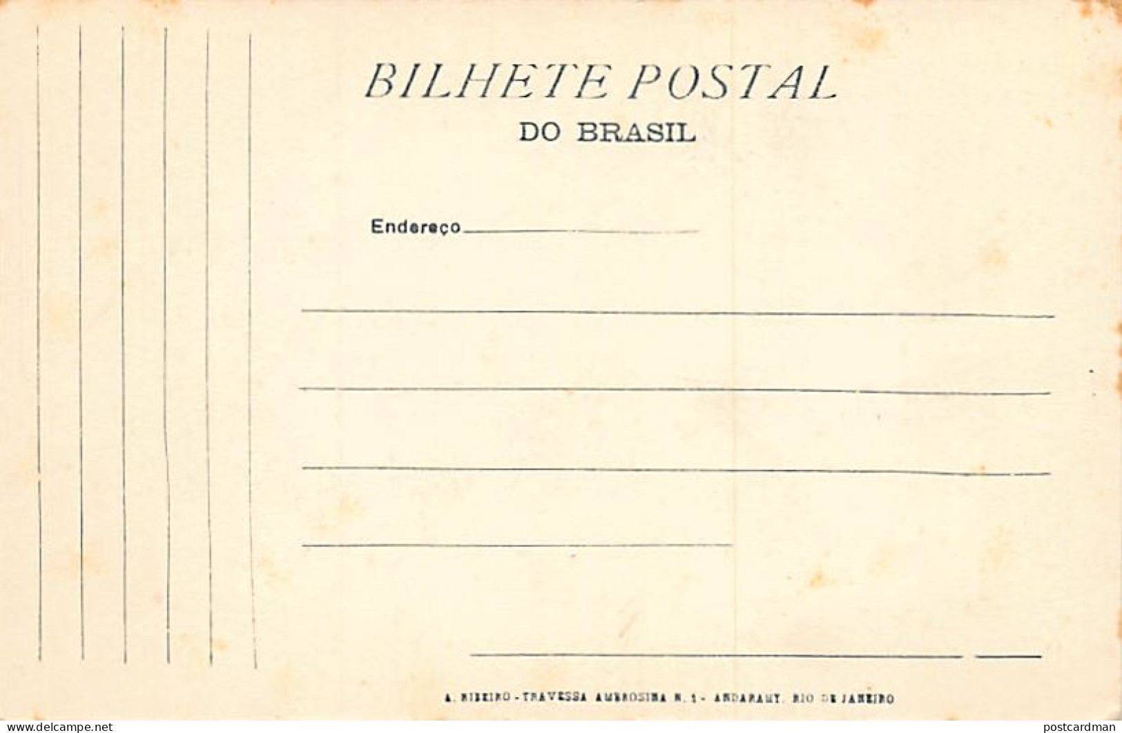 BRASIL Brazil - Marinha Brazileira - Tamandaré - Ed. A. Ribeiro IV - Autres & Non Classés
