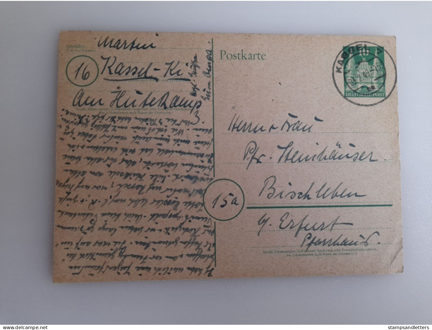 1949 Kassel - Storia Postale
