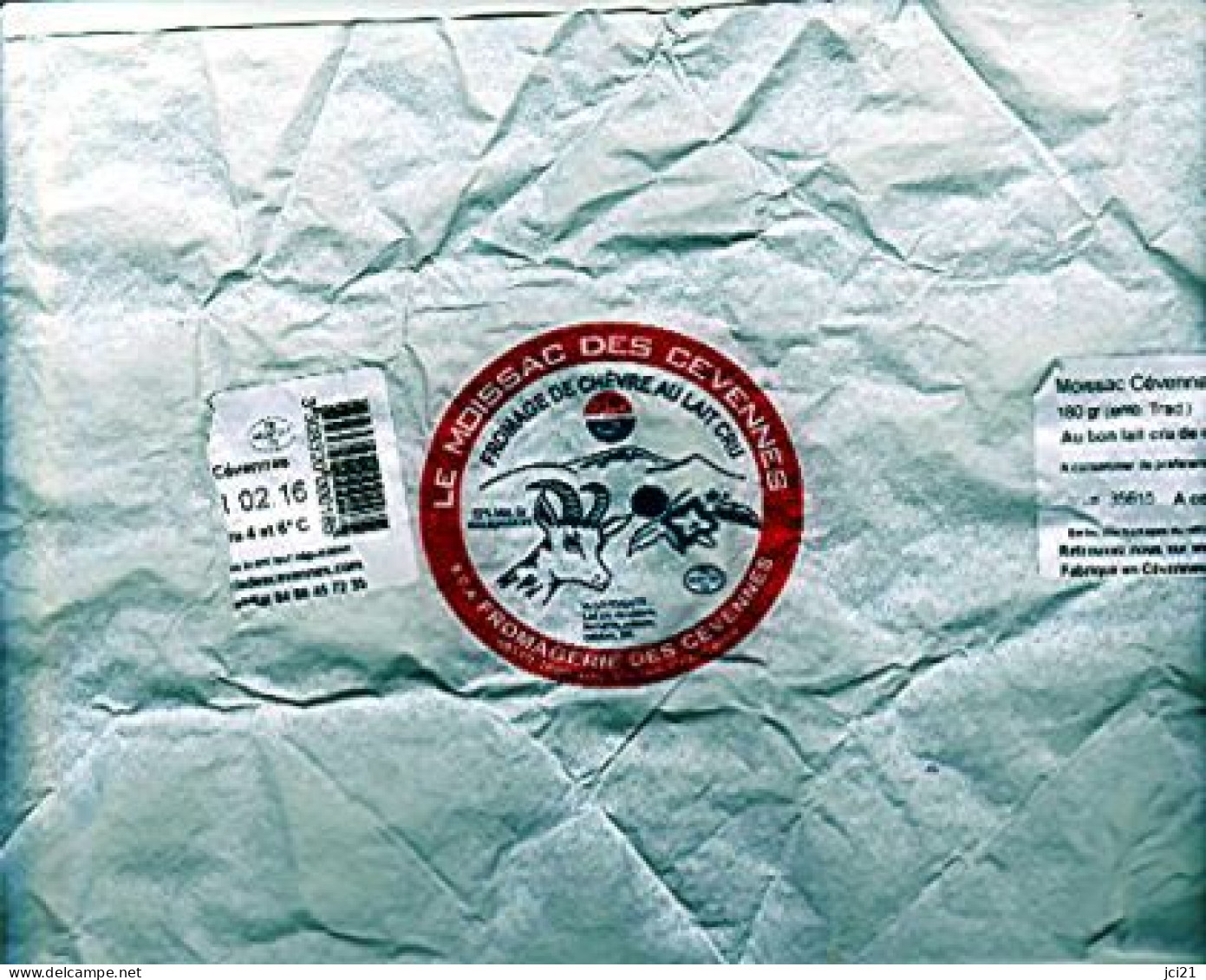 Papier Etiquette Fromage " LE MOISSAC DES CEVENNES " Chèvre Montagnes Marron Chataigne _ef65 - Cheese