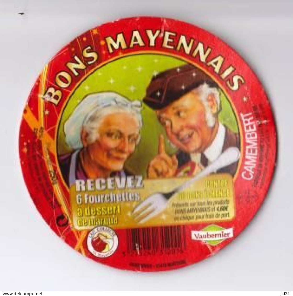 Etiquette Fromage Camenbert " BONS MAYENNAIS " (1068)_ef101 - Cheese