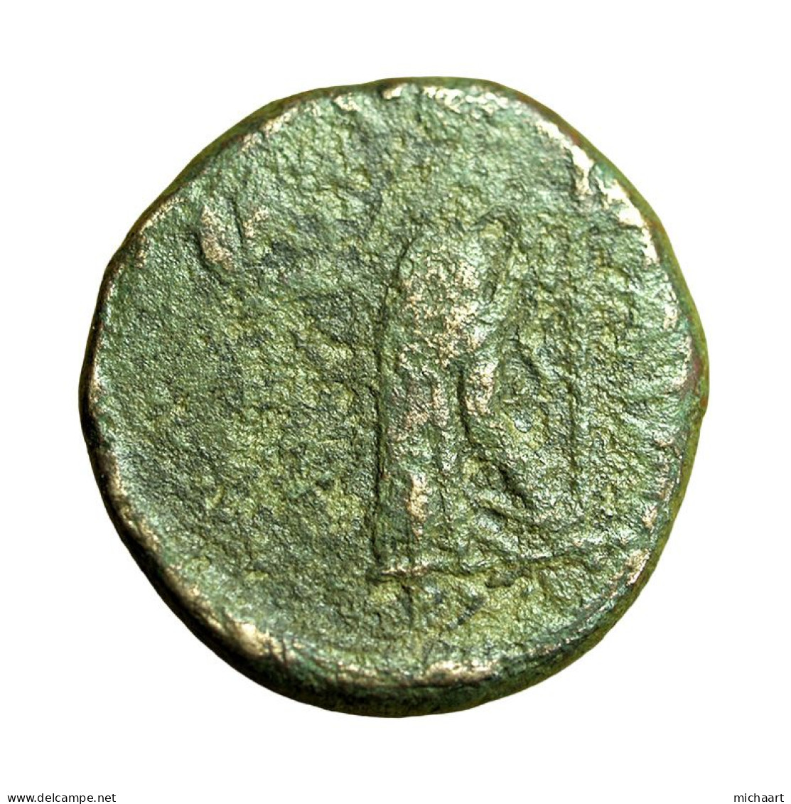 Ancient Greek Coin Panormos Sicily AE21mm Janus / Helmeted Warrior 04062 - Greek
