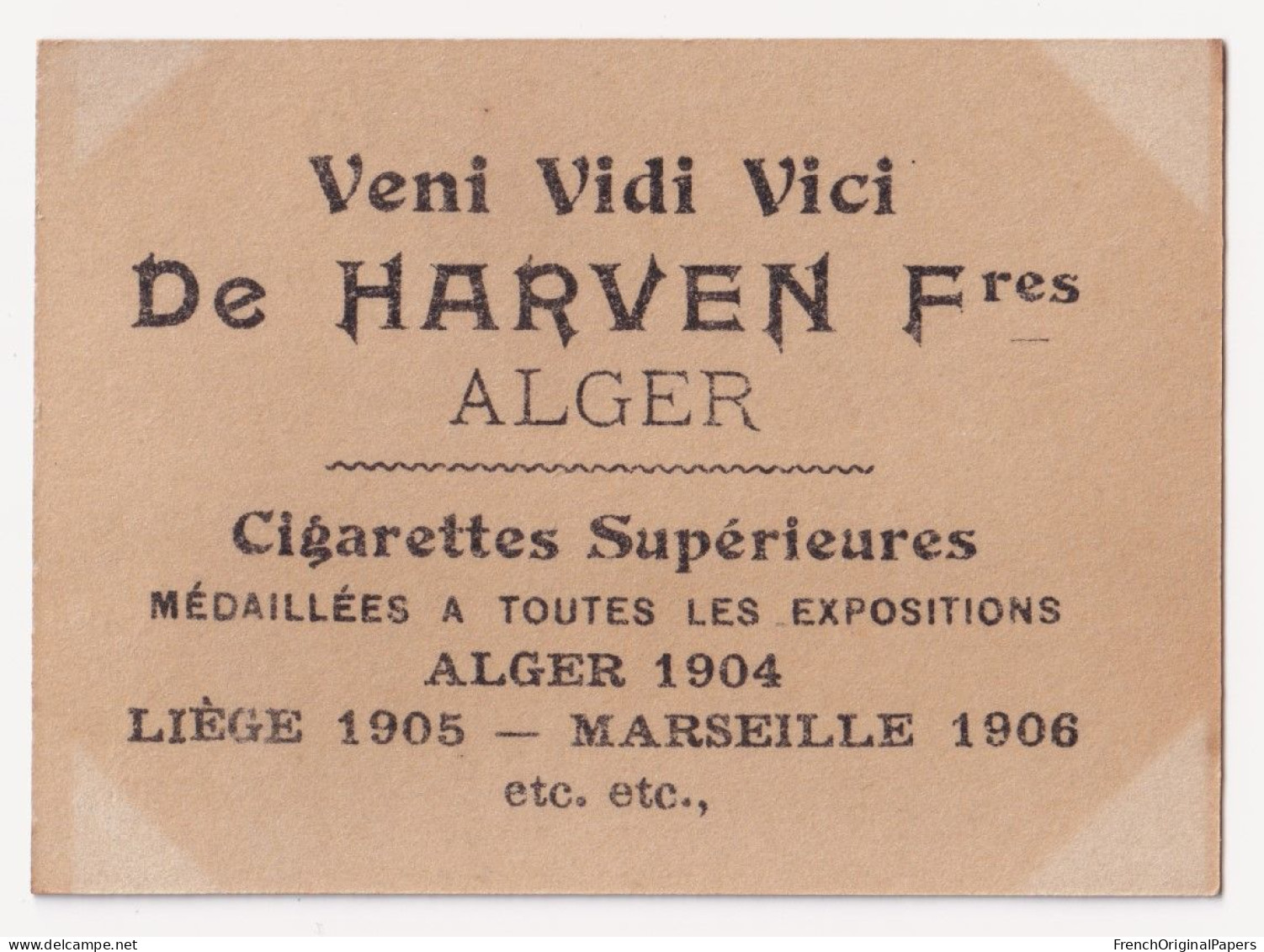 Lonita - Cigarettes De Harven 1900/10 Photo Femme Sexy Lady Pin-up Woman Nue Nude Nu Seins Nus Vintage Alger Tigre A62-8 - Sigarette (marche)