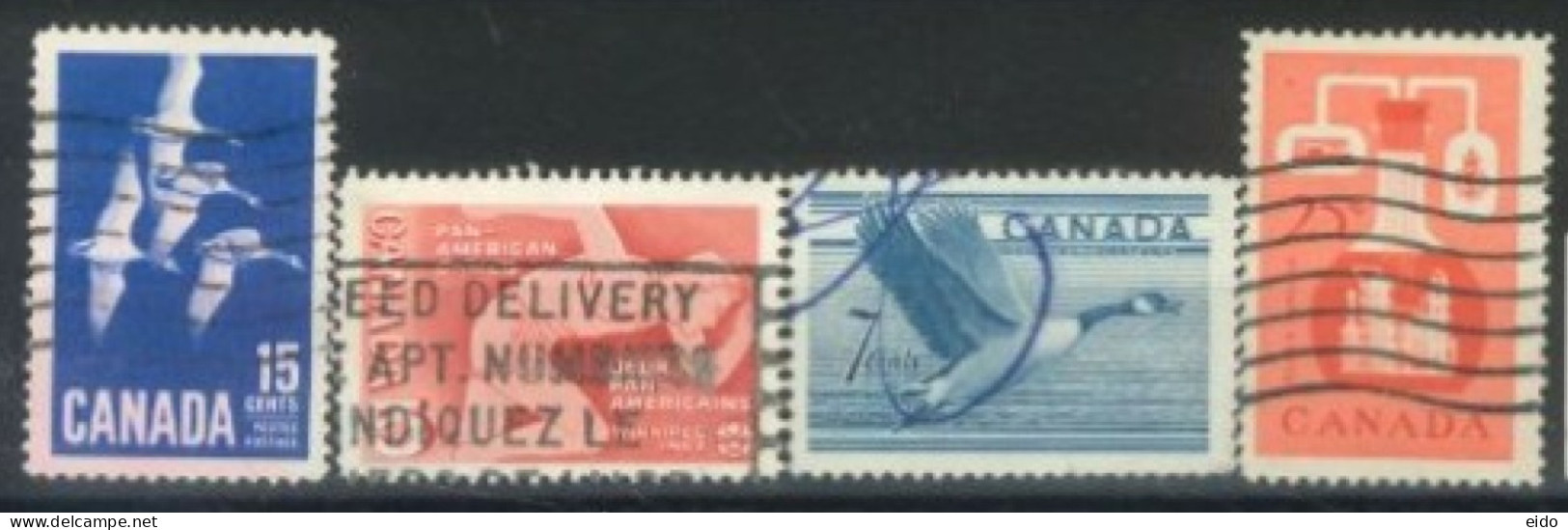 CANADA - 1962/67,  STAMPS SET OF 4, USED. - Oblitérés