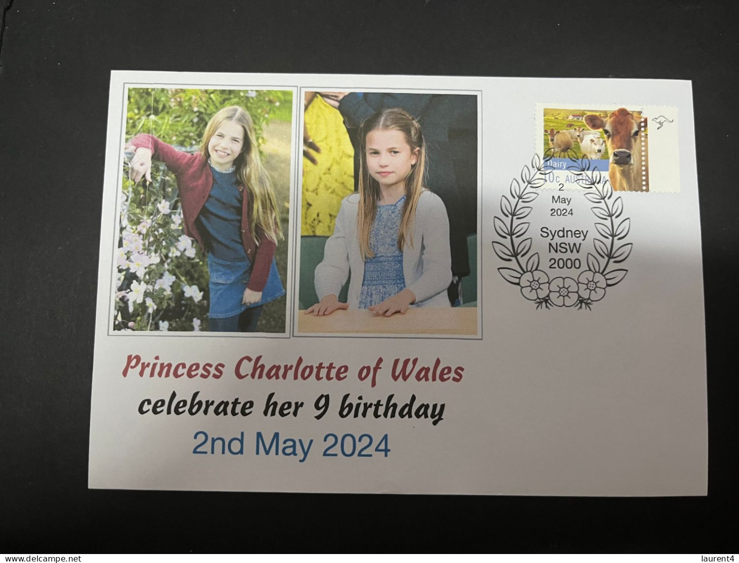 4-5-2024 (4 Z 7) Princess Charlotte Of Wales Celebrate Her 9th Birthday (2nd May 2024) With OZ Stamp - Familias Reales