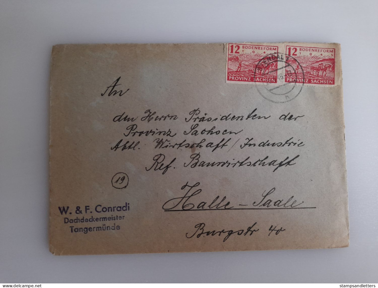 1946.Stendal - Cartas & Documentos