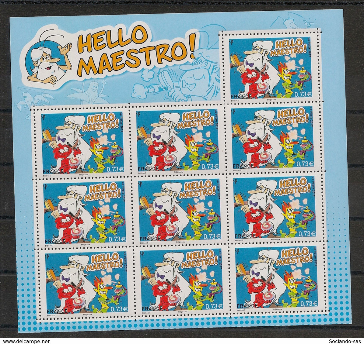 FRANCE - 2017 - Bloc Feuillet BF N°YT. 139 - Hello Maestro - Neuf Luxe ** / MNH / Postfrisch - Unused Stamps