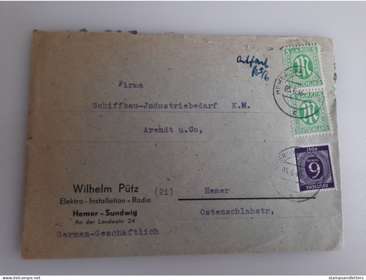 1946. - Briefe U. Dokumente