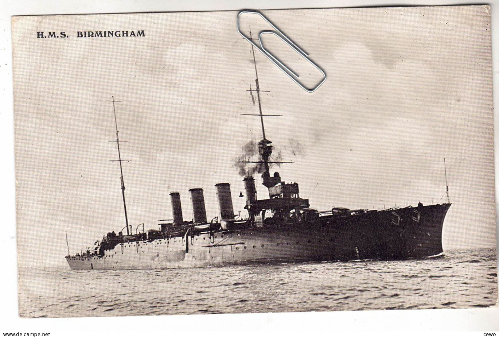 CPA MARINE NAVIRE DE GUERRE CROISEUR ANGLAIS HMS H.M.S. BIRMINGHAM - Guerra