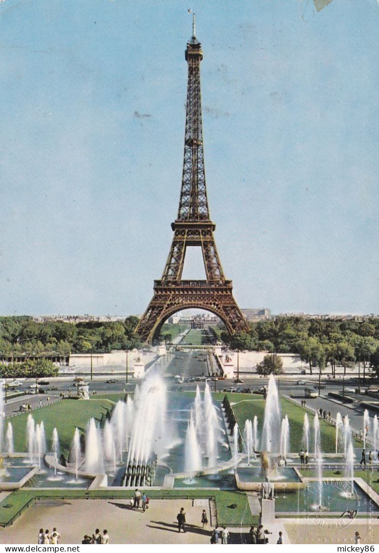1963 --EMA  Souvenir Du Sommet De La Tour Eiffel--PARIS--30 Déc 1963--machine N°K-1009--*25 Sur CP Tour Eiffel - EMA (Printer Machine)