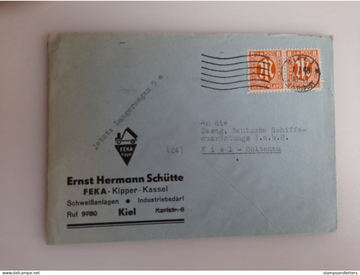 1948. Kiel - Lettres & Documents