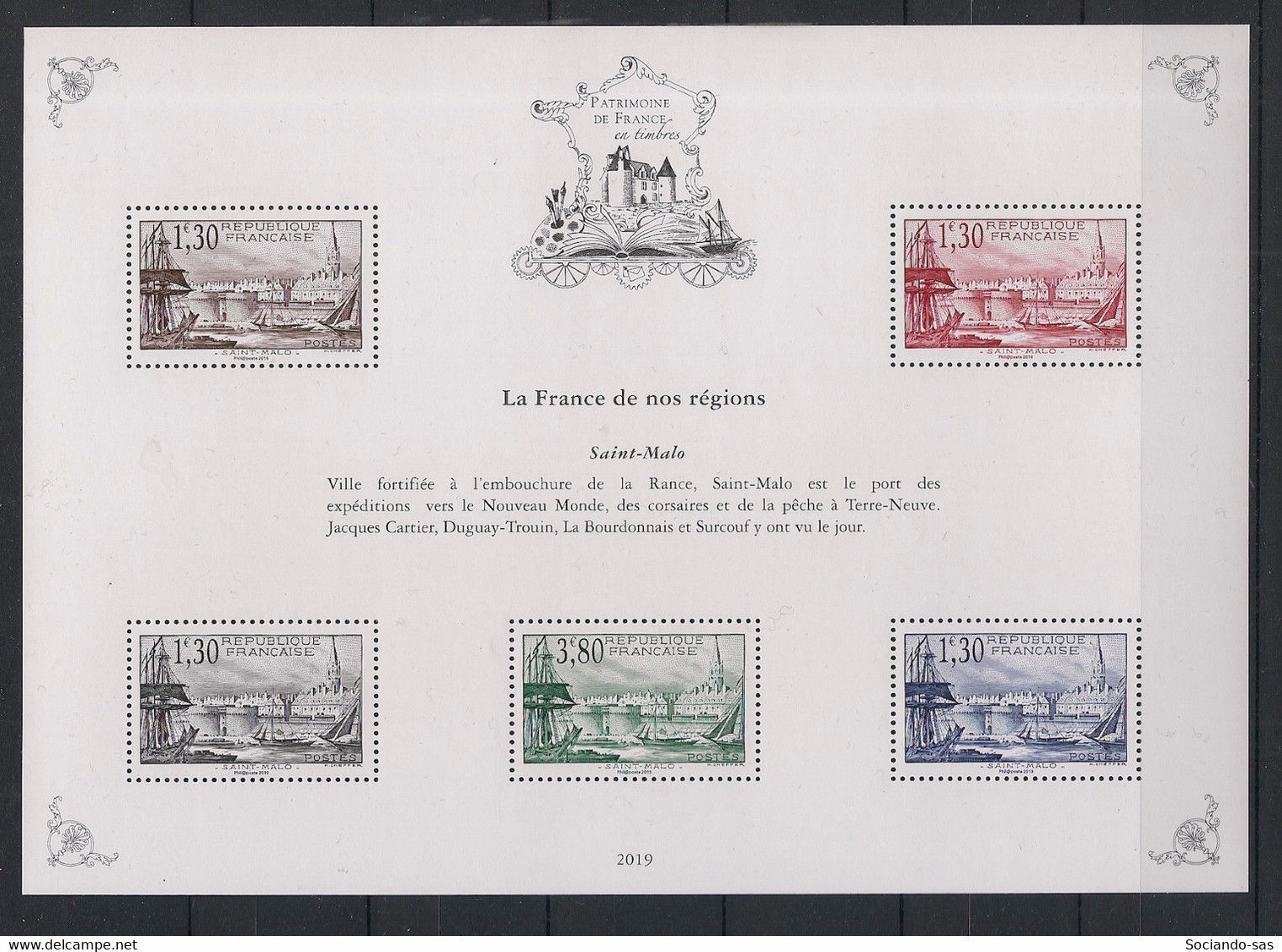 France - 2019 - N°YT. BS4 - St Malo - Neuf Luxe ** / MNH / Postfrisch - Neufs