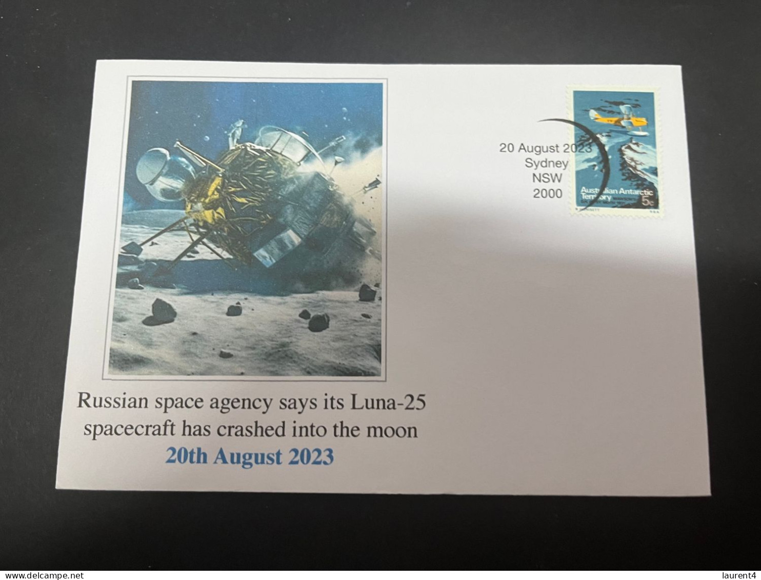 4-5-2024 (4 Z 7) Luna 25 (Russia Space Agency) Launched & Crash On Moon (2 Covers) - Sonstige & Ohne Zuordnung