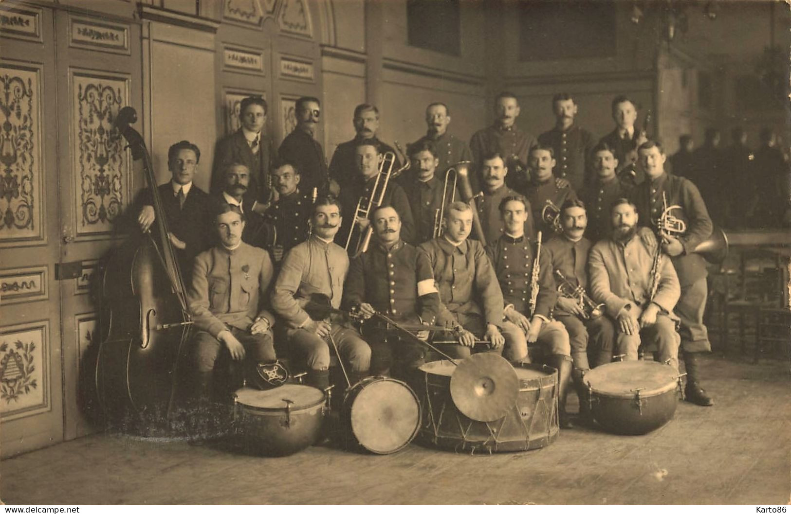 Périgueux * Carte Photo 1915 * Groupe De Musiciens * Musique Instruments Orchestre - Périgueux