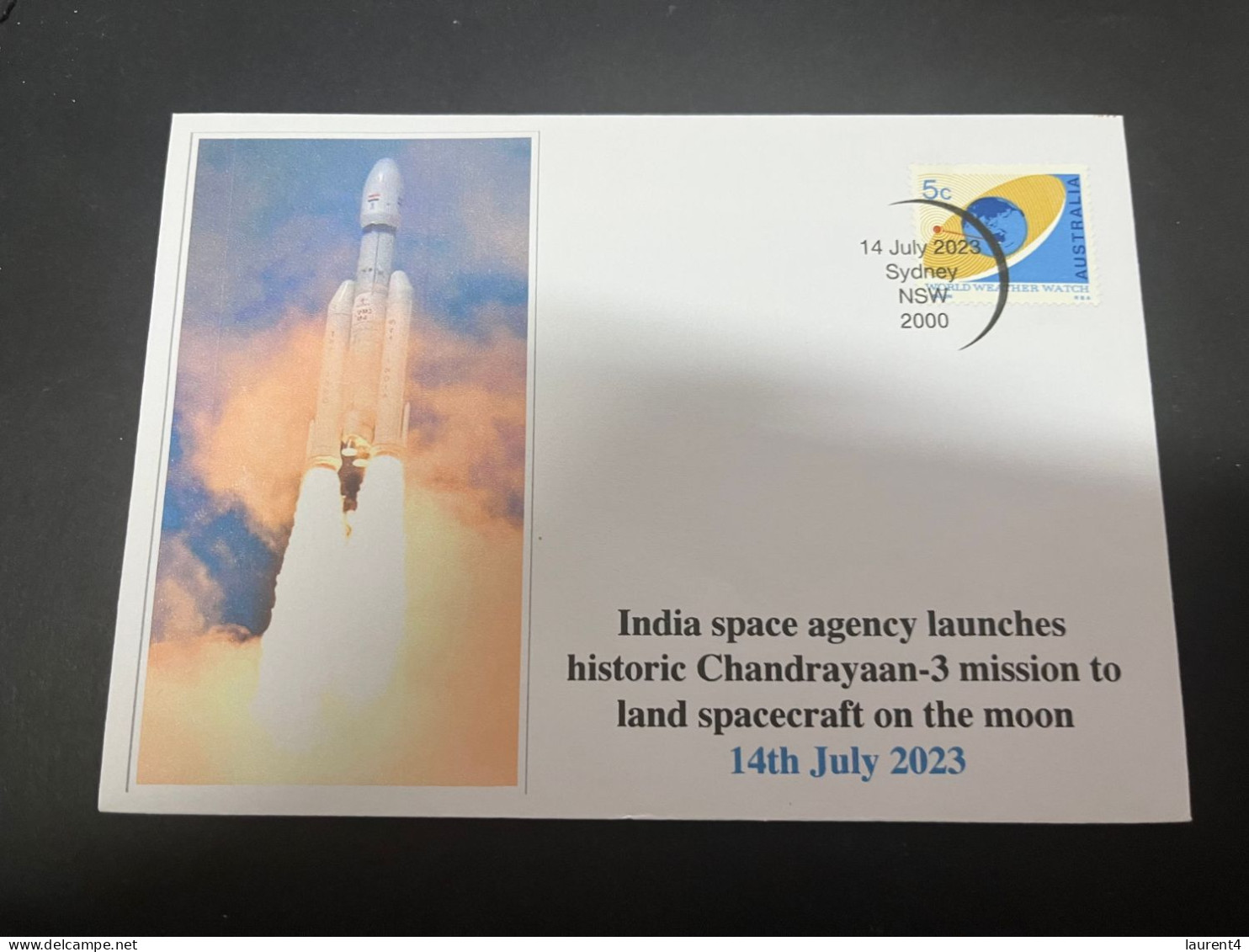 4-5-2024 (4 Z 7) Chandrayann-3 (India Space Agency) Launched & Land On Moon (2 Covers) - Altri & Non Classificati