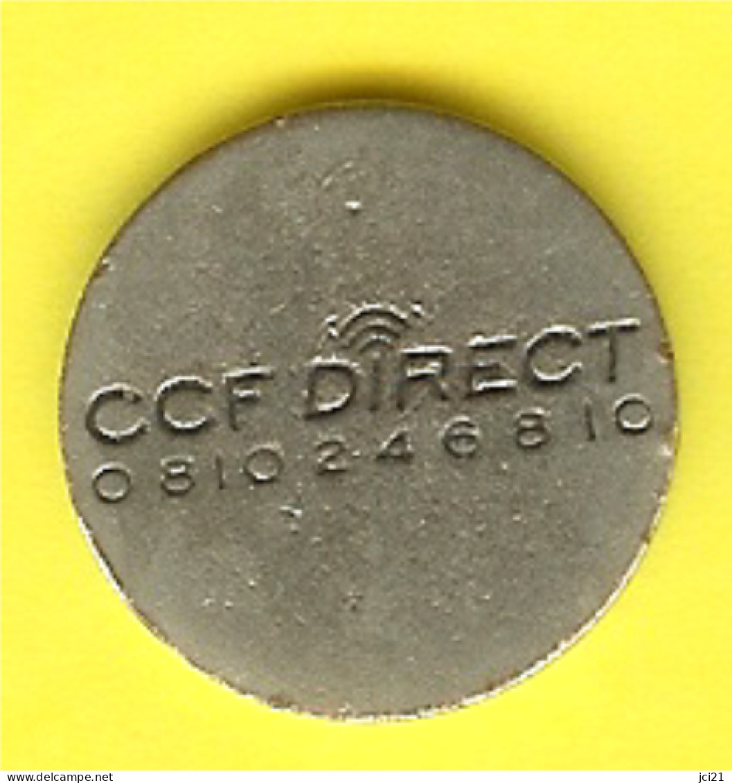 Jeton De Caddie " CCF DIRECT " [B]_j182 - Trolley Token/Shopping Trolley Chip