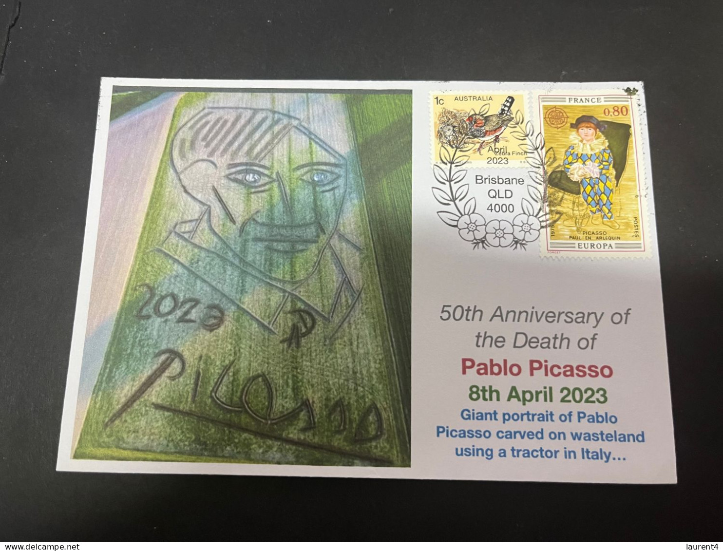 5-4-2024 (4 Z 7) 50th Anniversary Of The Death Of Pablo Picasso (born 25-10-1881 / Died 8th April 1973 - 2 Covers - Sonstige & Ohne Zuordnung