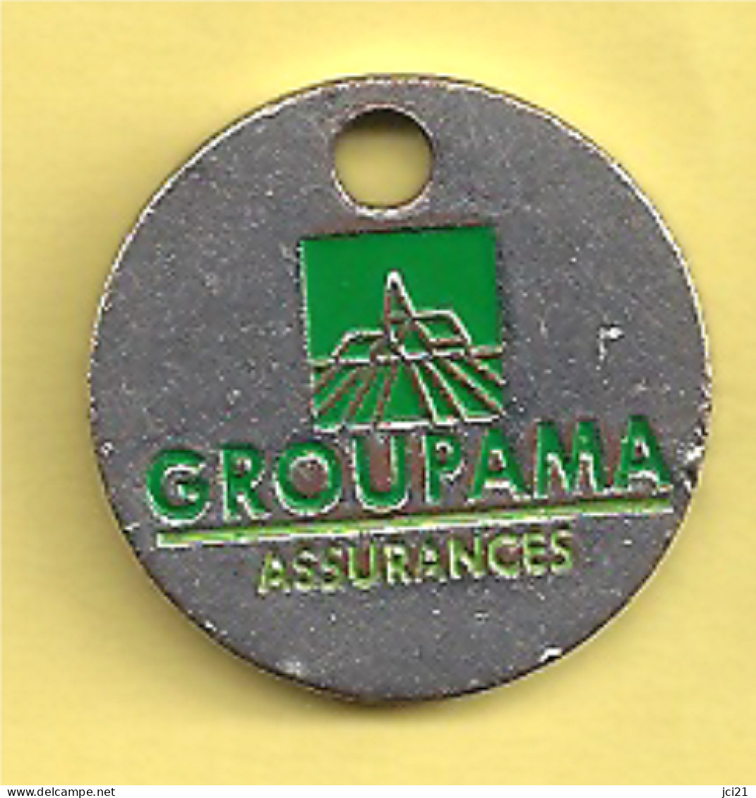 Jeton De Caddie -  "GROUPAMA - Assurance" [B]_j216 - Trolley Token/Shopping Trolley Chip