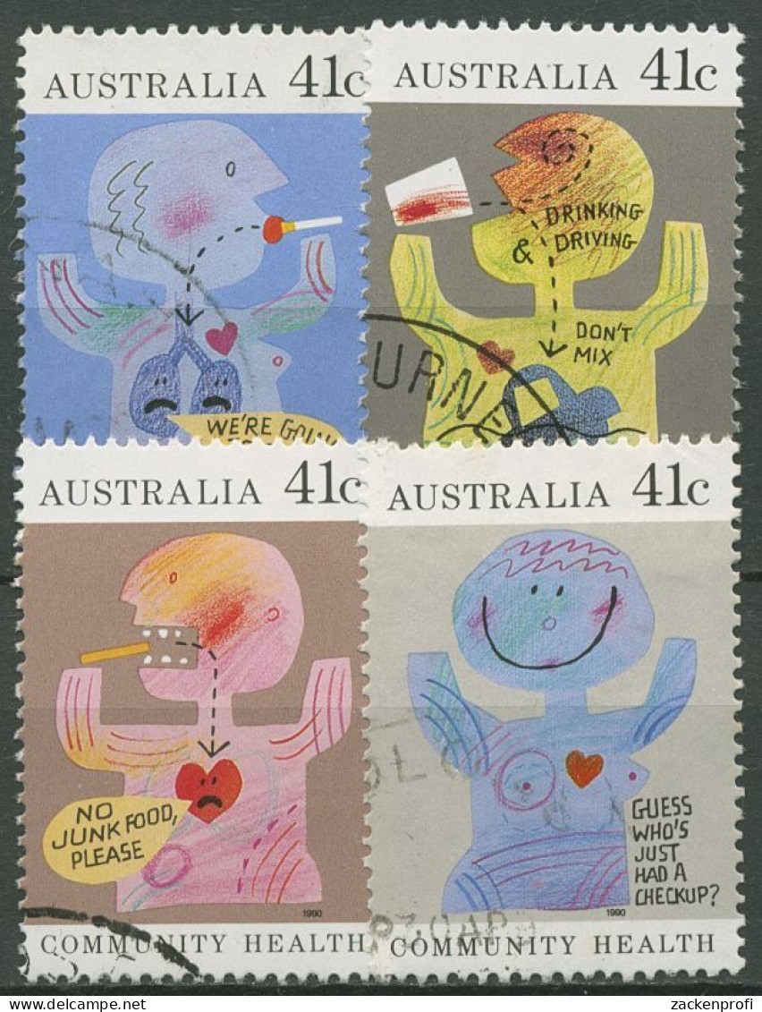 Australien 1990 Gesund Leben 1193/96 Gestempelt - Gebruikt