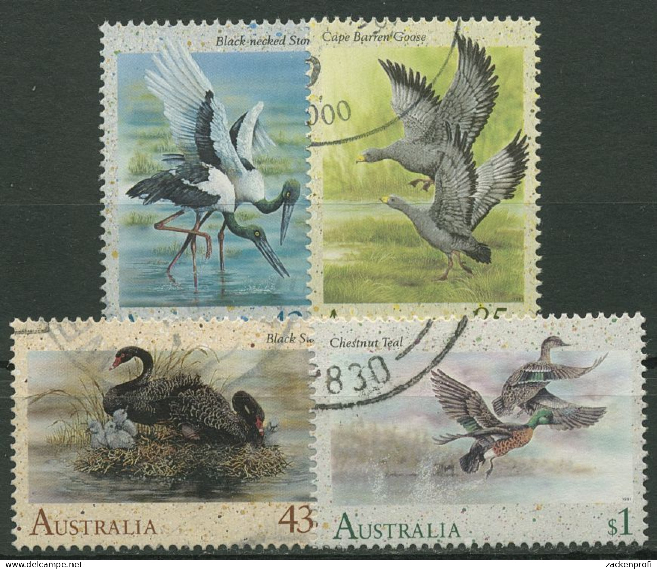 Australien 1991 Wasservögel 1237/40 Gestempelt - Gebruikt