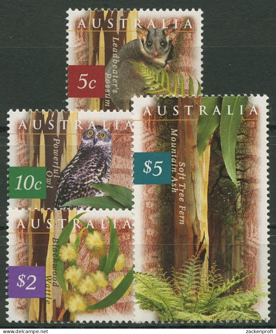 Australien 1996 Fauna Und Flora 1575/78 Y Postfrisch - Mint Stamps