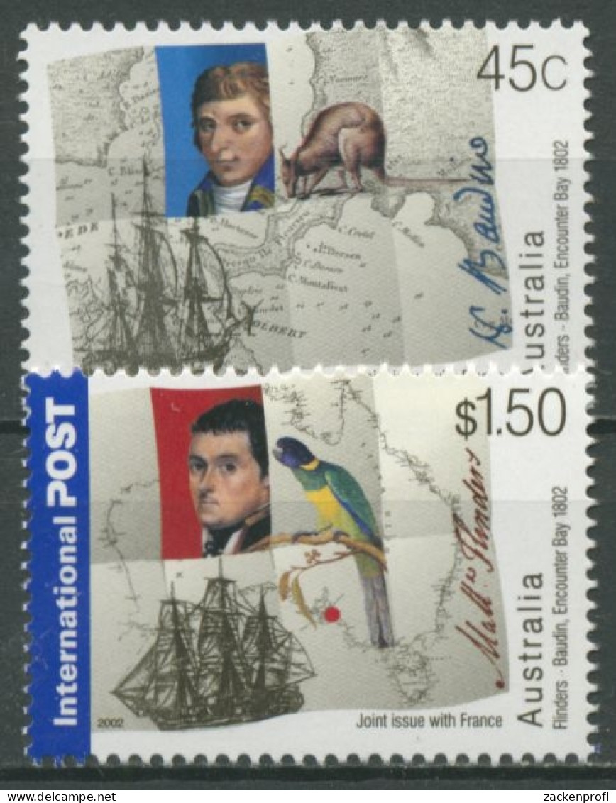 Australien 2002 200. Jahrest.d. Entdeckungsreise V.M.Flinders 2131/32 Postfrisch - Neufs