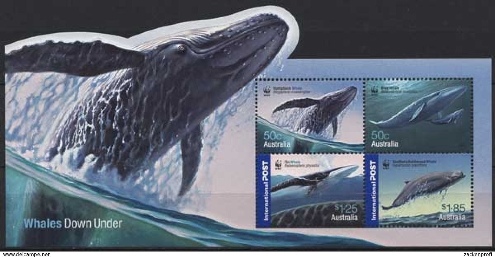 Australien 2006 WWF Naturschutz Wale Buckelwal Block 62 Postfrisch (C24236) - Blocs - Feuillets