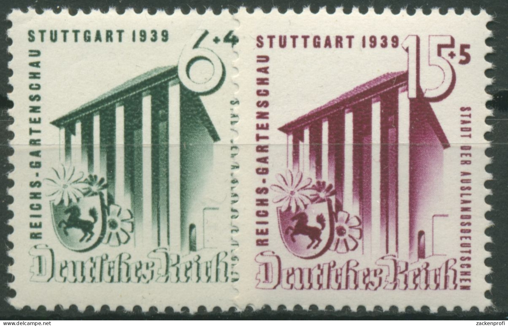 Deutsches Reich 1939 Reichsgartenschau Stuttgart 692/93 Postfrisch - Ungebraucht