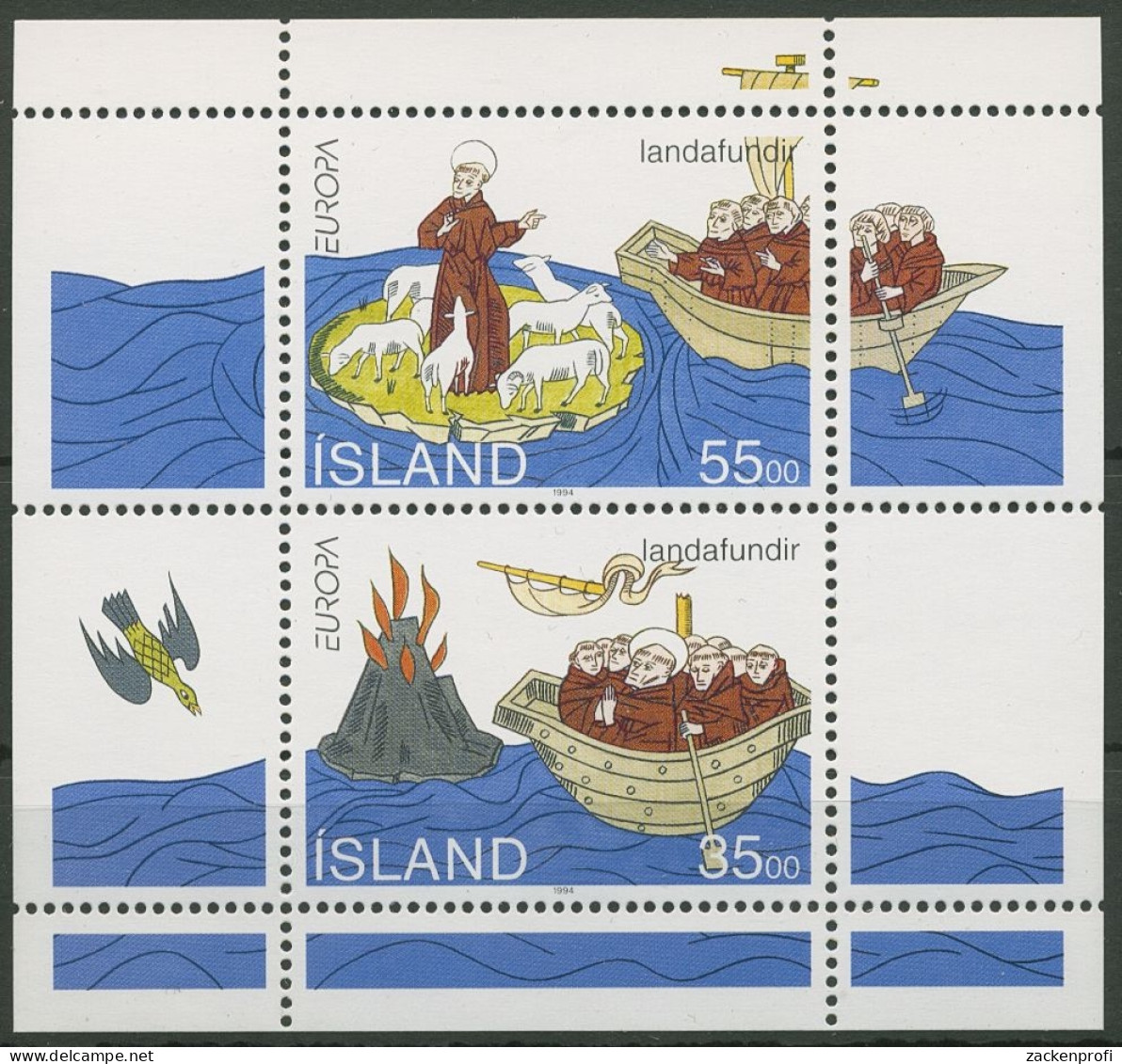 Island 1994 Europa CEPT Entdeckungen U. Erfindungen Block 15 Postfrisch (C90068) - Hojas Y Bloques