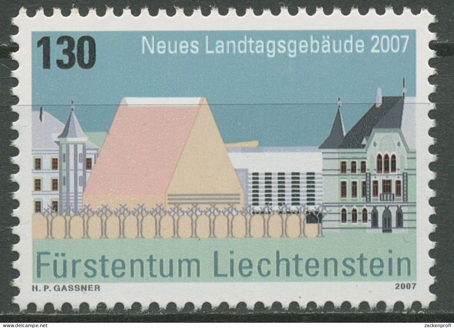 Liechtenstein 2007 Architektur Landtagsgebäude Vaduz 1469 Postfrisch - Unused Stamps