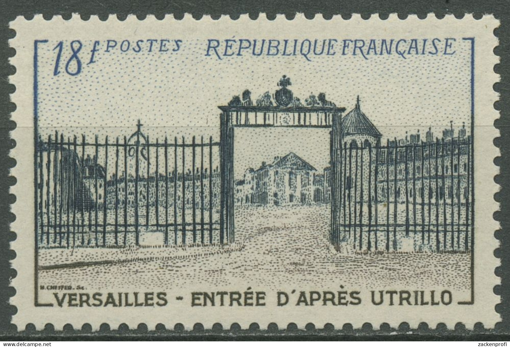 Frankreich 1954 Schloss Versailles Eingangstor 1014 Postfrisch - Neufs