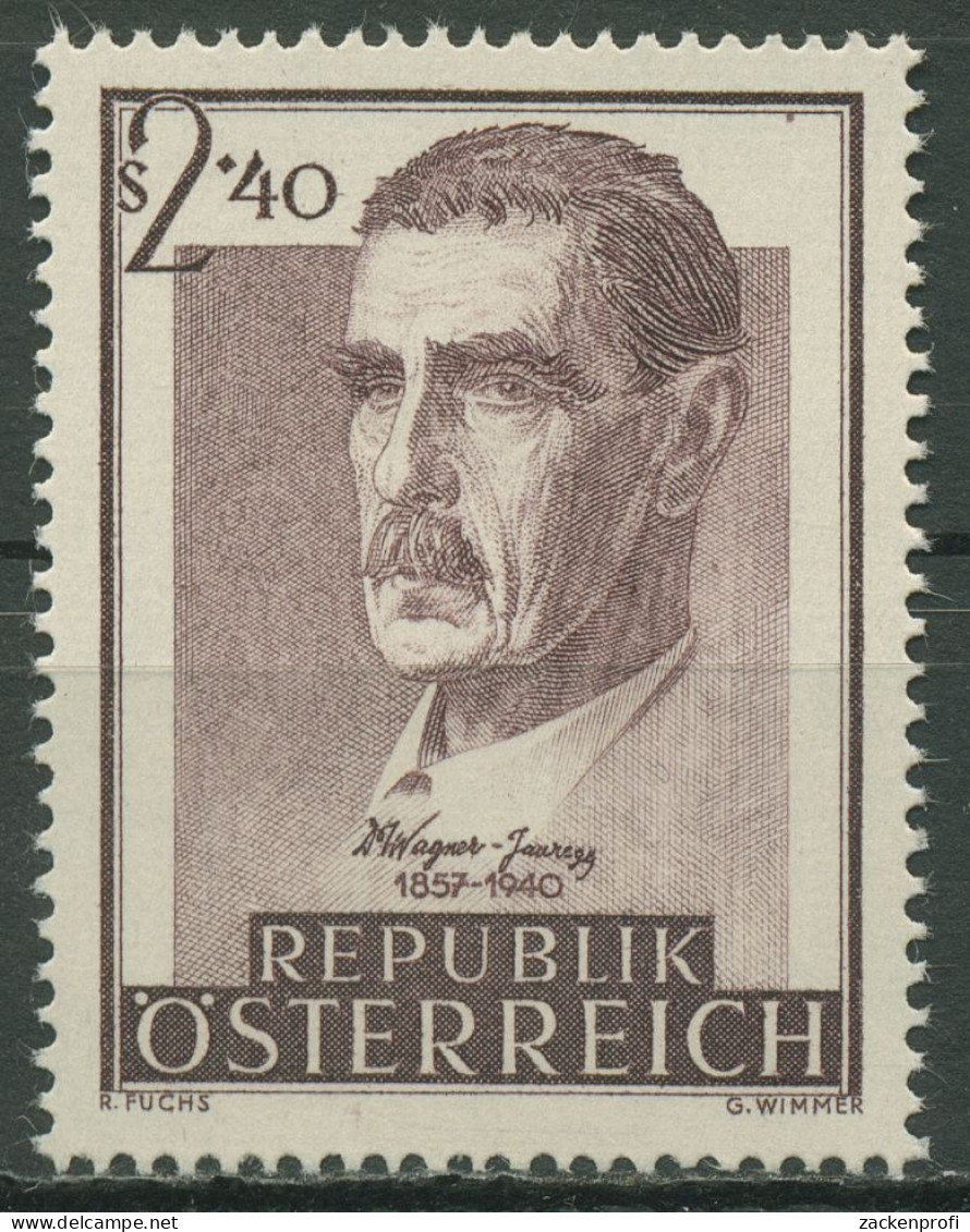 Österreich 1957 Psychiater Julius Wagner-Jauregg 1032 Postfrisch - Ongebruikt