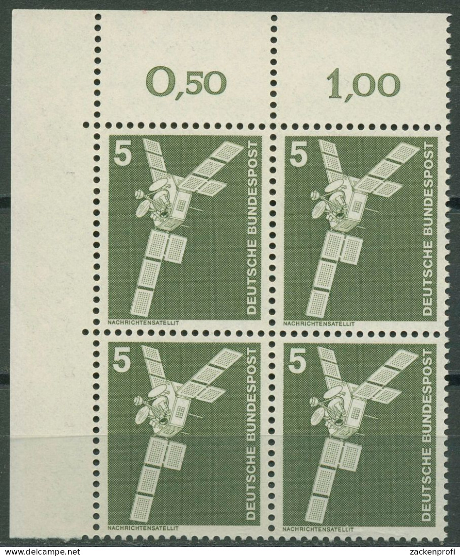Bund Bogenmarken 1975 Industrie & Technik 846 4er-Block Ecke 1 Postfrisch - Unused Stamps