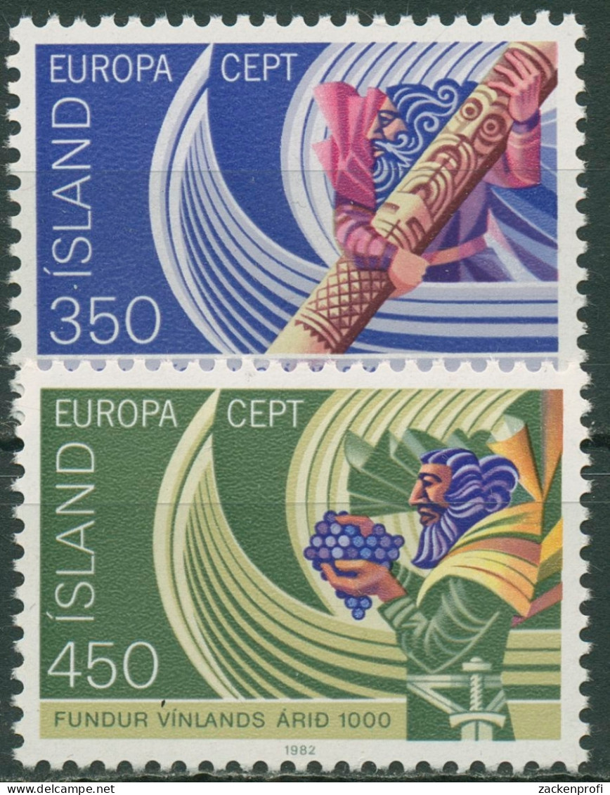 Island 1982 Europa CEPT Ereignisse Segelschiffe 578/79 Postfrisch - Unused Stamps