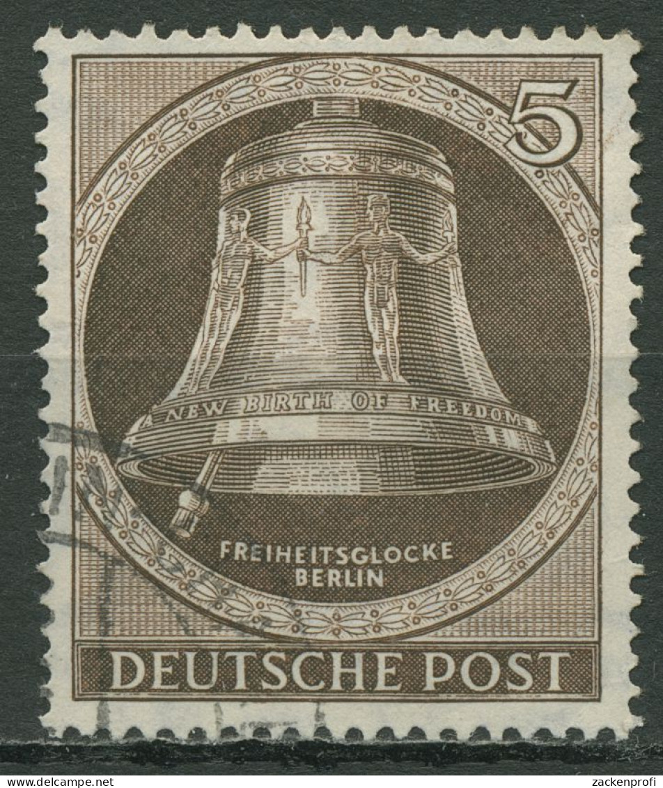 Berlin 1951 Freiheitsglocke, Klöppel Nach Links 75 Gestempelt - Used Stamps