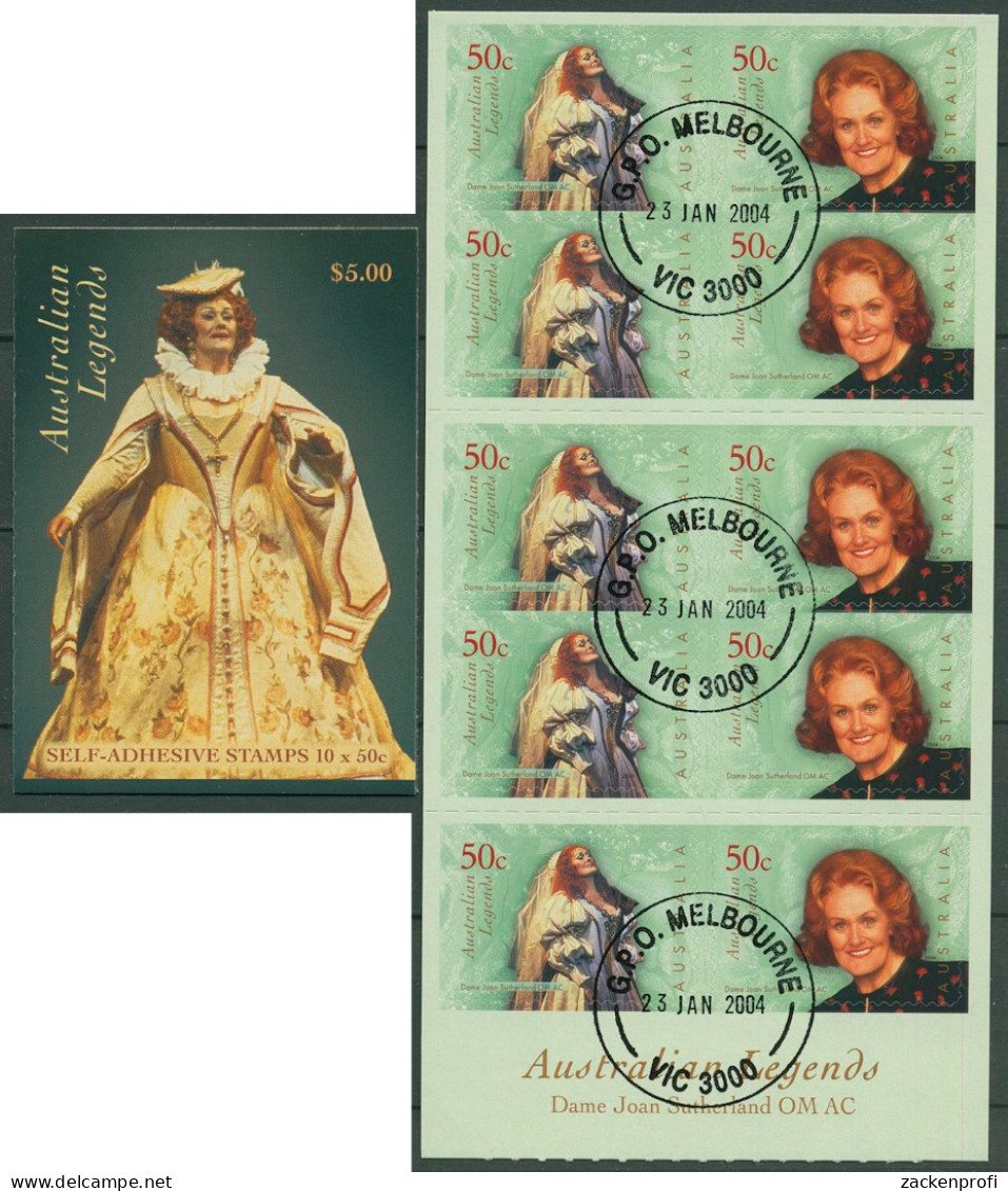 Australien 2004 Australian Legends Opernsänger MH 179 Gestempelt (C29618) - Postzegelboekjes