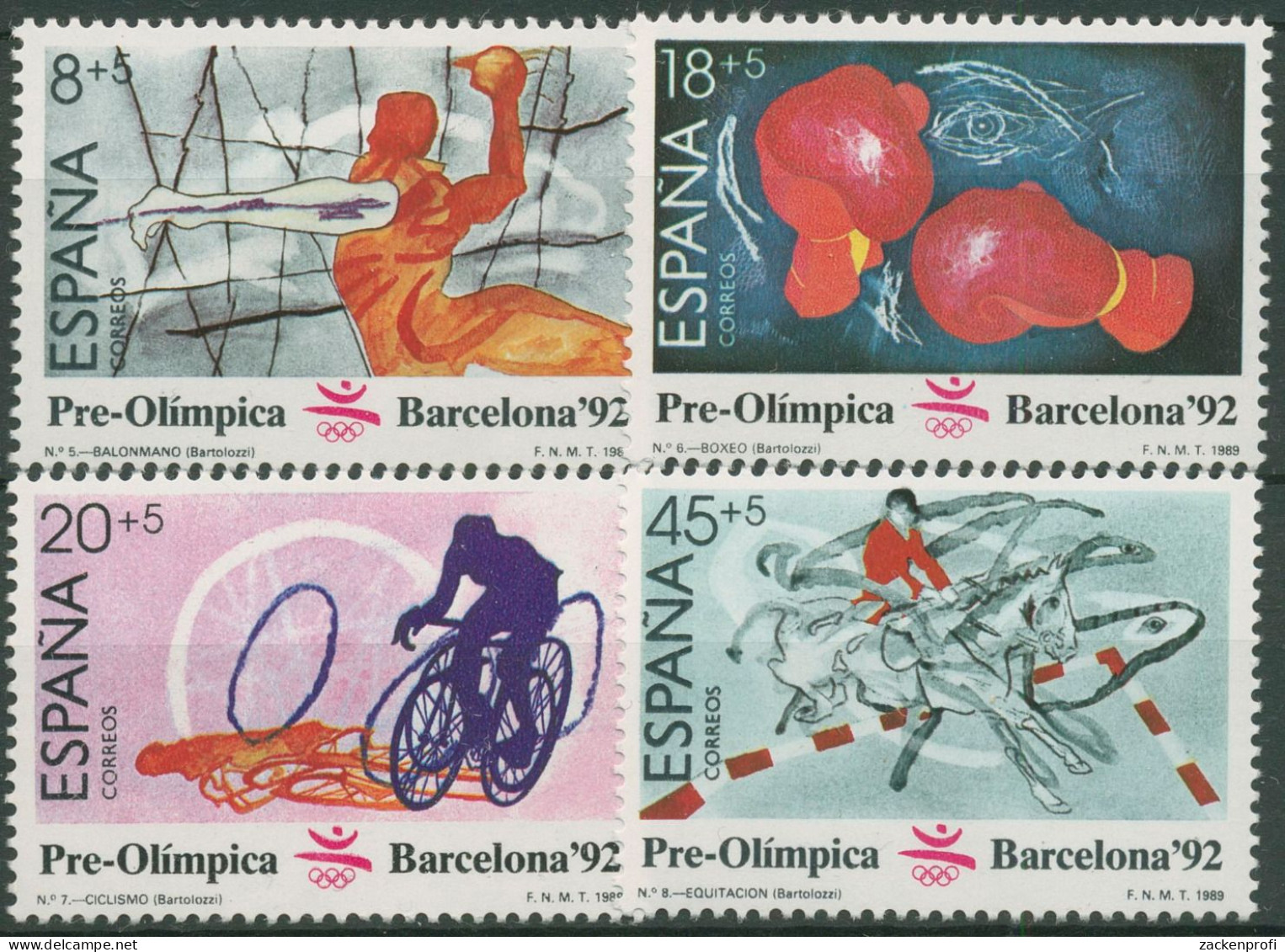 Spanien 1989 Olympische Sommerspiele'92 Barcelona 2875/78 Postfrisch - Ongebruikt