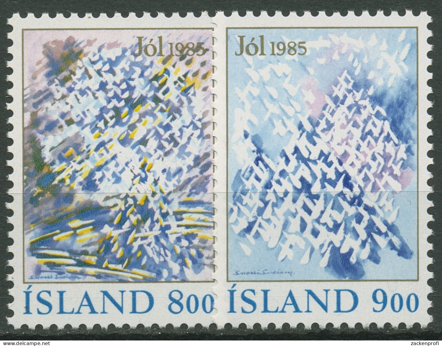 Island 1985 Weihnachten Schneekristalle 642/43 Postfrisch - Neufs
