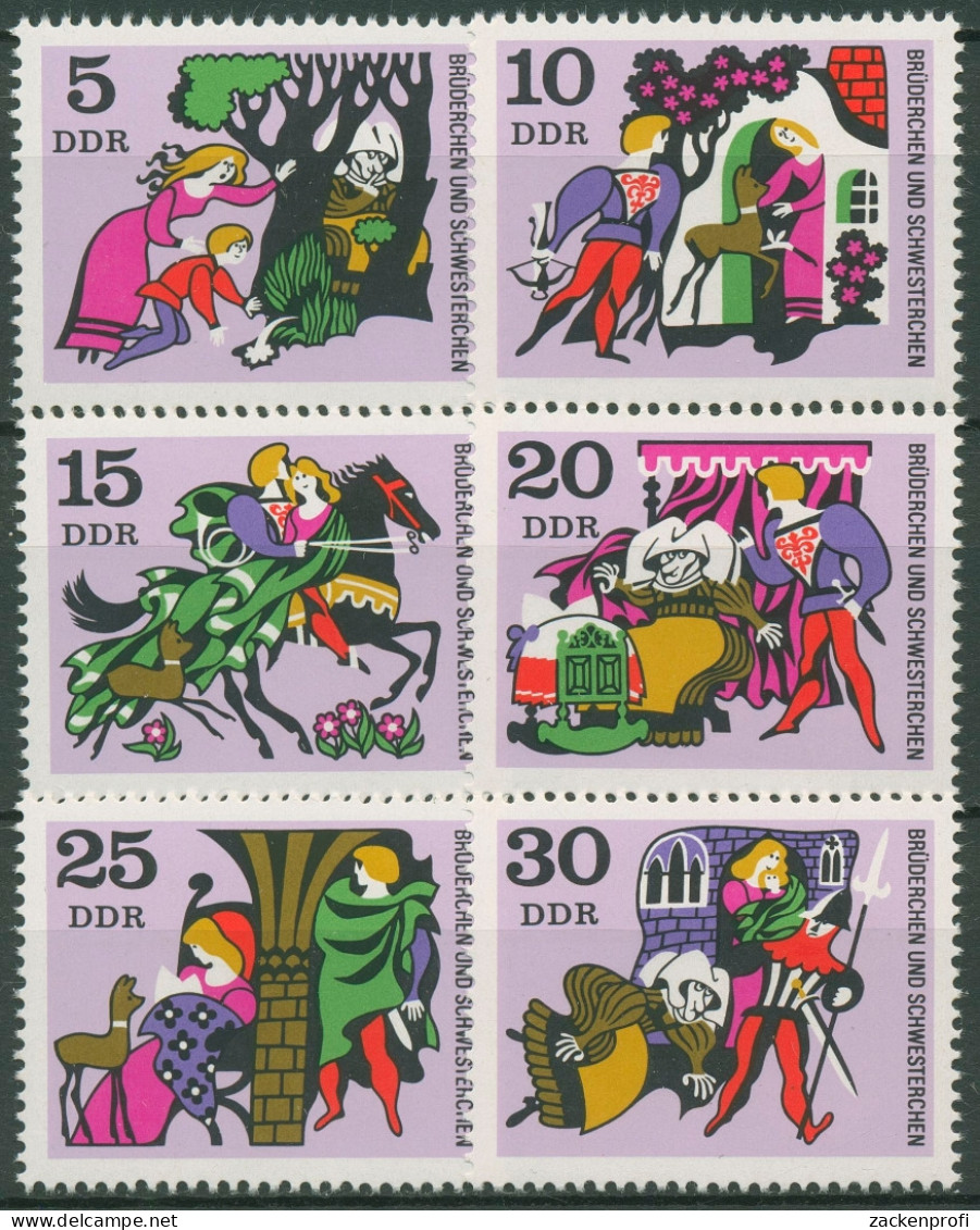 DDR 1970 Märchen Brüder Grimm Brüderchen & Schwesterchen 1545/50 Postfrisch - Ungebraucht