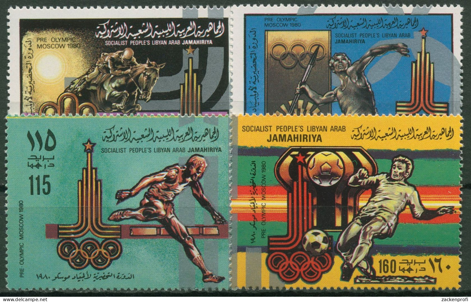 Libyen 1979 Olympia Sommerspiele 1980 Moskau 767/70 I A Postfrisch - Libia