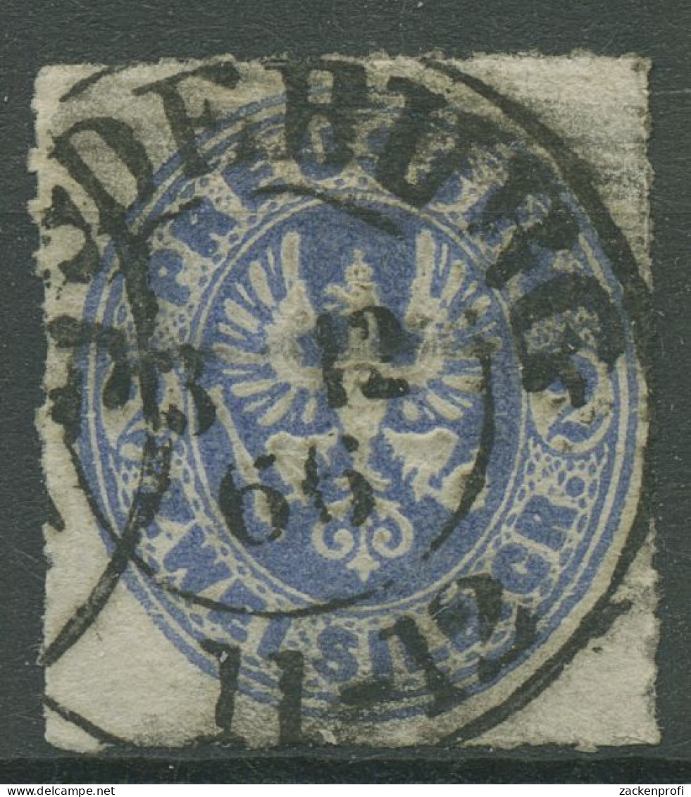 Preußen 1861 Wappenadler 17 A Gestempelt K2 MAGDEBURG - Usati