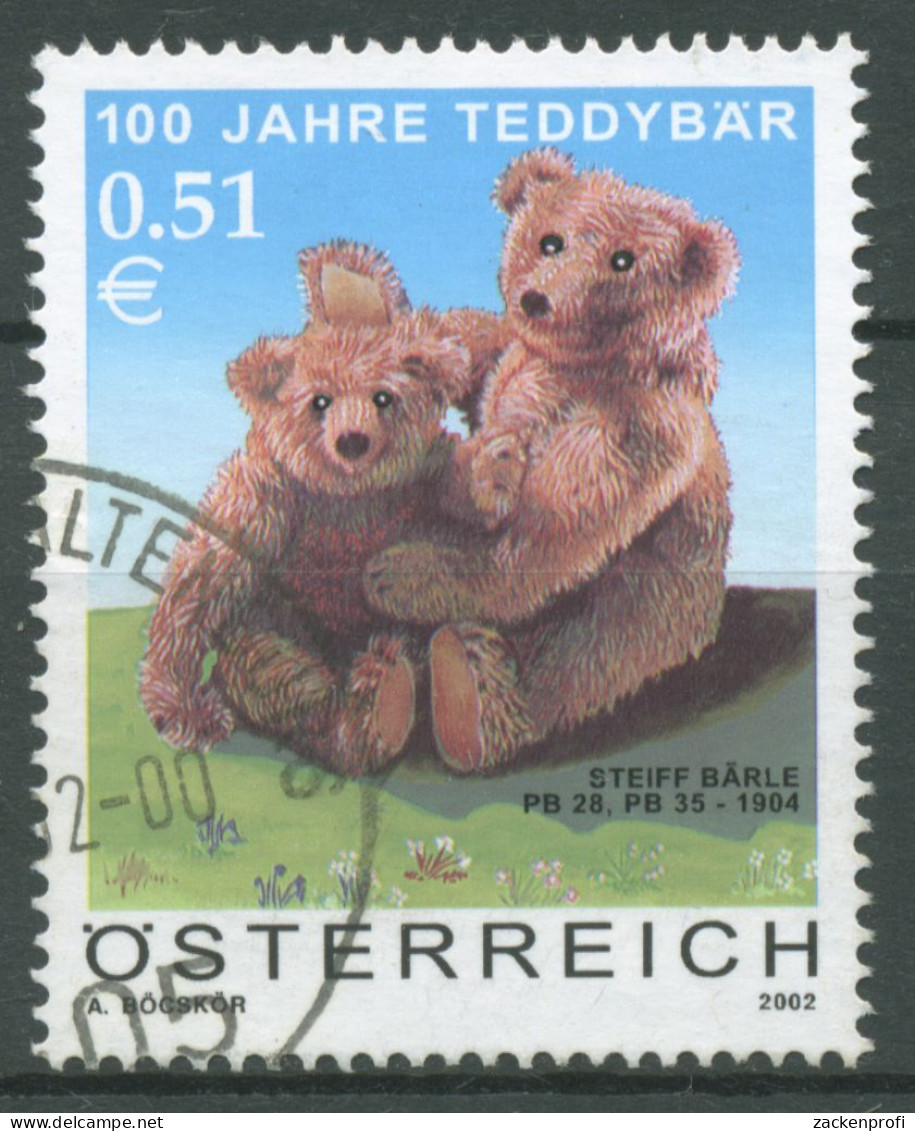 Österreich 2002 Teddybären Steiff-Teddybären 2385 Gestempelt - Used Stamps