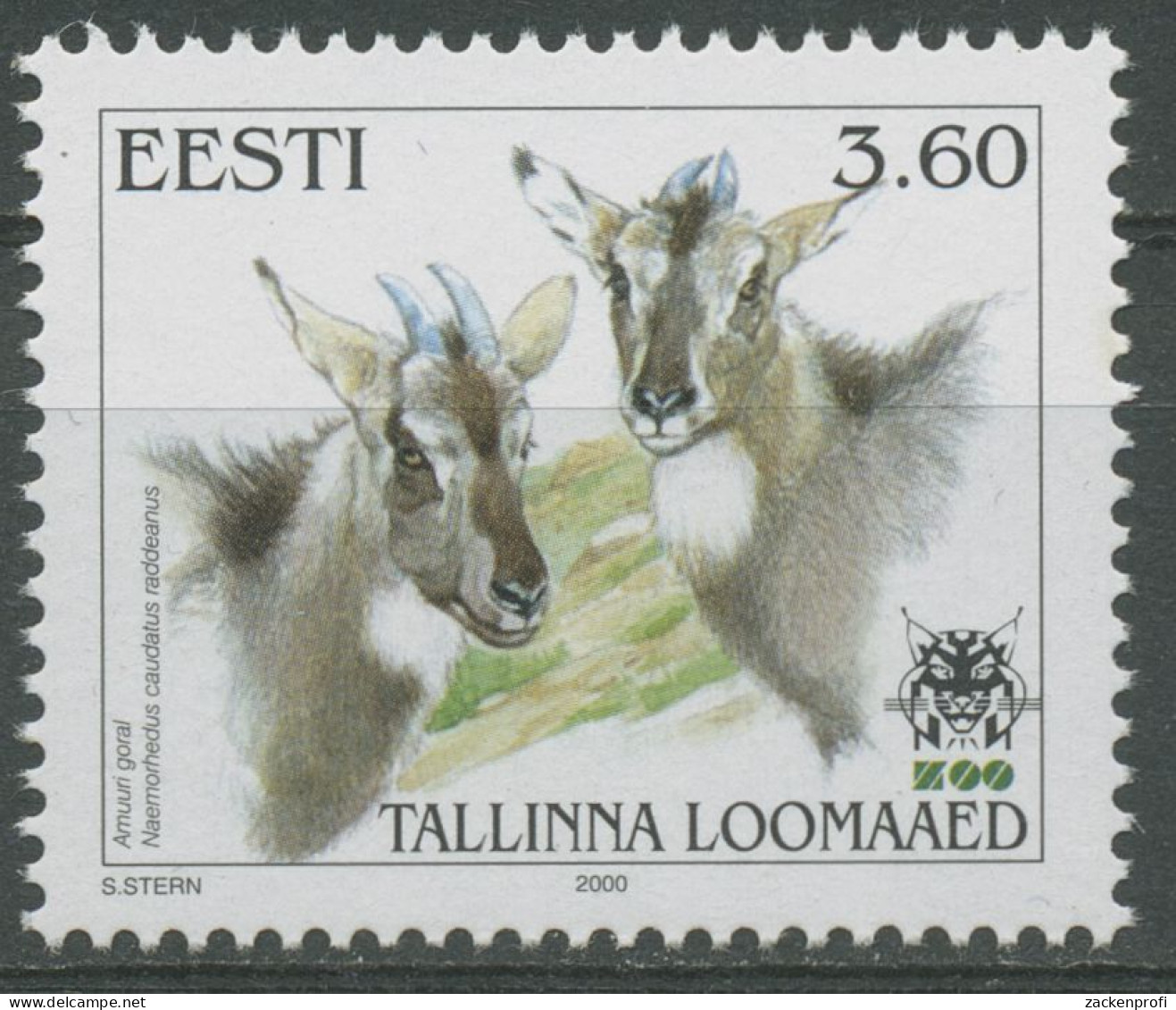 Estland 2000 Tierpark Tallin Ziegen Langschwanzgoral 373 Postfrisch - Estland