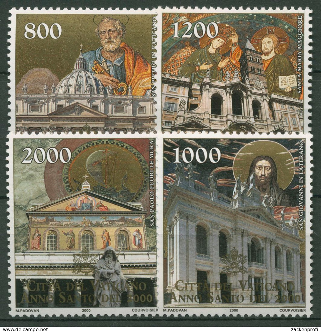 Vatikan 2000 Heiliges Jahr Bauwerke Kirchen 1323/26 Postfrisch - Ungebraucht