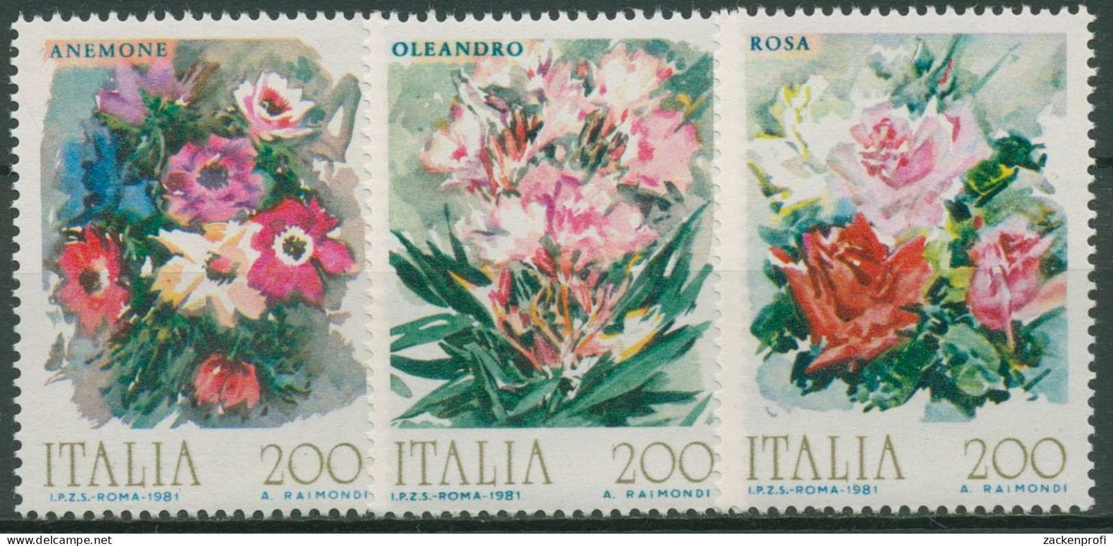 Italien 1981 Pflanzen Blumen 1745/47 Postfrisch - 1981-90: Neufs