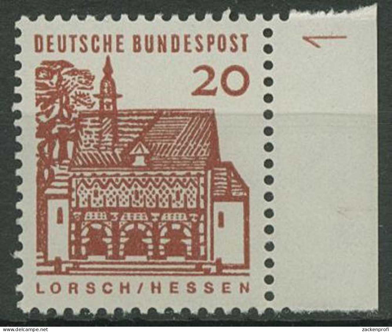 Bund 1964/65 Bauwerke Klein, Mit Druckerzeichen 456 DZ 1 Postfrisch - Neufs