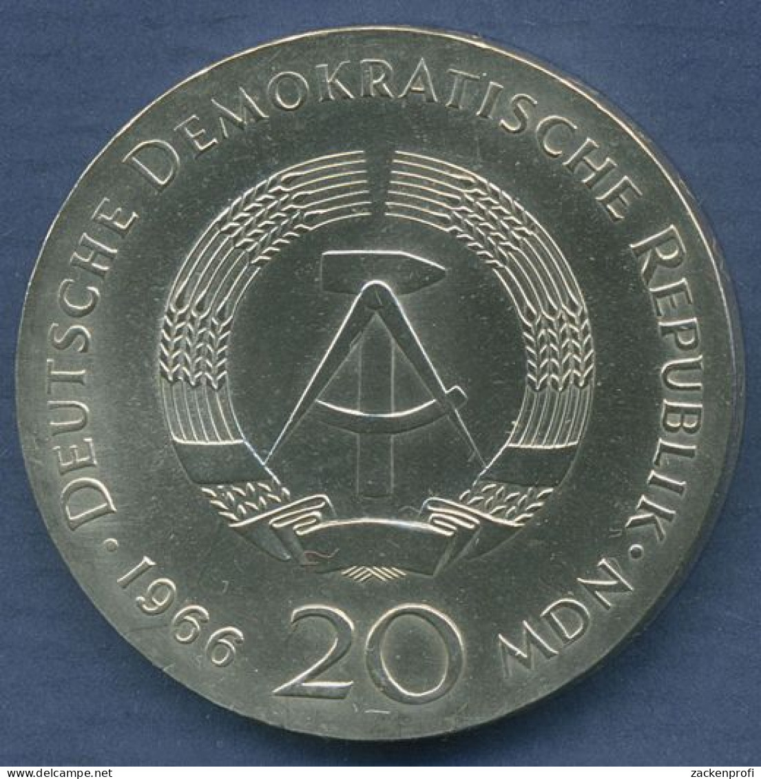 DDR 20 Mark 1966 Gottfried Wilhelm Leibniz, J 1518 Vz (m3985) - Autres & Non Classés