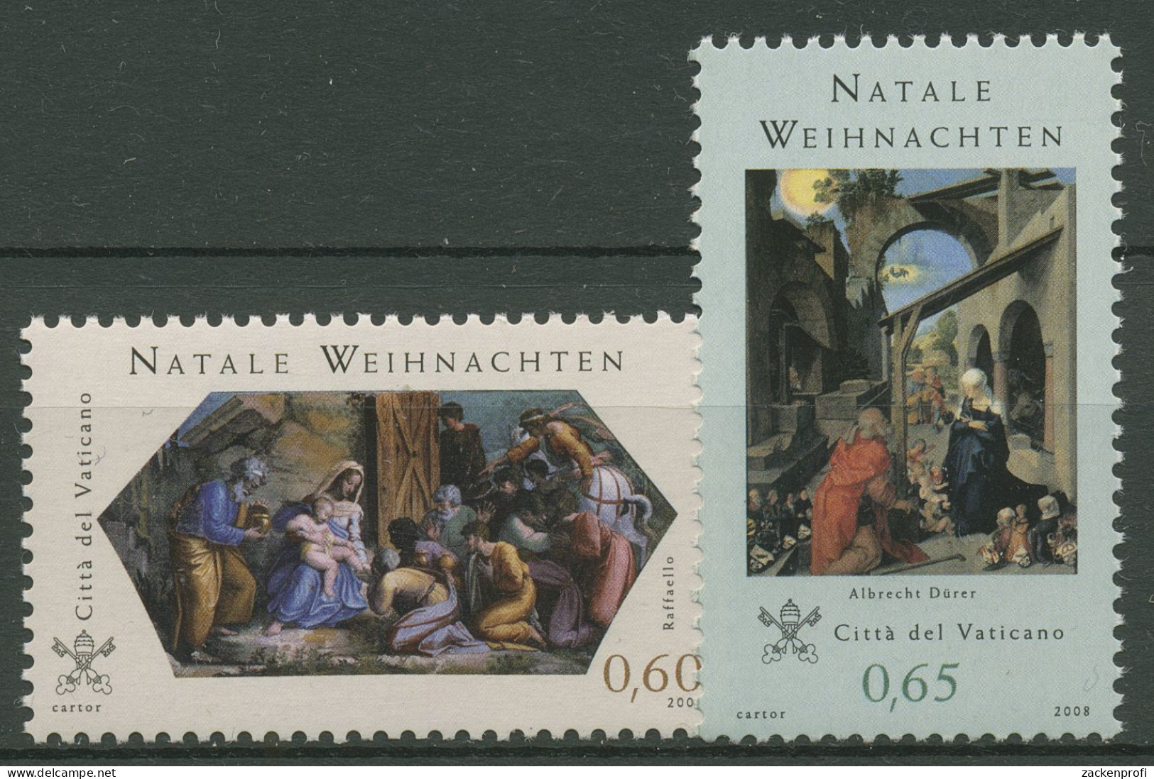 Vatikan 2008 Weihnachten Gemälde 1626/27 Postfrisch - Neufs